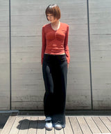 モデル身長:160cm / カラー:Black / サイズ:36