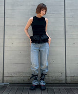 Buttoned Sleeveless Top-rokh-Forget-me-nots Online Store