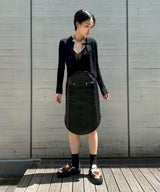 モデル身長:173cm / カラー:Black / サイズ:36