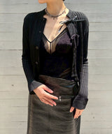 Velour Paneled Bodysuit-FETICO-Forget-me-nots Online Store