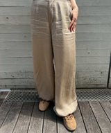 Cupra Pigment Dyed Pants-TOGA PULLA-Forget-me-nots Online Store
