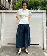 Light Denim Long Skirt-GANNI-Forget-me-nots Online Store