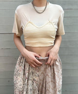 Rib Jersey S/S-TOGA PULLA-Forget-me-nots Online Store