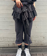 Stretch Stripe Tailoring Capri Pants-GANNI-Forget-me-nots Online Store