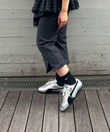 Stretch Stripe Tailoring Capri Pants-GANNI-Forget-me-nots Online Store