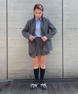 Wool Mini Skirt-Forget-me-nots-Forget-me-nots Online Store