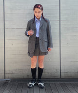 Wool Mini Skirt-Forget-me-nots-Forget-me-nots Online Store