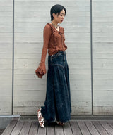 Lace Long Sleeve Blouse-Forget-me-nots-Forget-me-nots Online Store