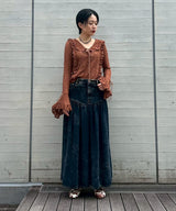 Lace Long Sleeve Blouse-Forget-me-nots-Forget-me-nots Online Store