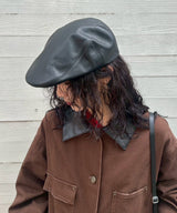 Cowhide Hunting Cap-KIJIMA TAKAYUKI-Forget-me-nots Online Store