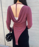 Back Open Body Suit-Forget-me-nots-Forget-me-nots Online Store