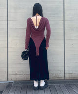 Back Open Body Suit-Forget-me-nots-Forget-me-nots Online Store