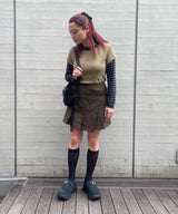 Wool Mini Skirt-Forget-me-nots-Forget-me-nots Online Store