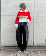 Double Wasit Denim Trousers-Feng Chen Wang-Forget-me-nots Online Store