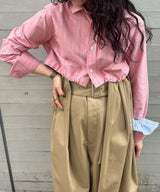 Cropped Tie Back Shirt-HOMME girls-Forget-me-nots Online Store