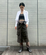 Zip Up Cargo Skirt-Feng Chen Wang-Forget-me-nots Online Store