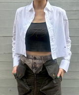 Cropped Shirt (Solid)-HOMME girls-Forget-me-nots Online Store