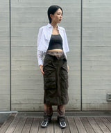 Zip Up Cargo Skirt-Feng Chen Wang-Forget-me-nots Online Store