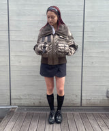 Multipocket Cargo Jacket With Leather Trim-Feng Chen Wang-Forget-me-nots Online Store