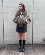 Multipocket Cargo Jacket With Leather Trim-Feng Chen Wang-Forget-me-nots Online Store