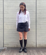 Cropped Shirt (Solid)-HOMME girls-Forget-me-nots Online Store