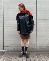 Fake Leather Jacket-Forget-me-nots-Forget-me-nots Online Store