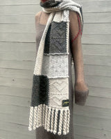 Wool Cotton Mix Knit Scarf-GANNI-Forget-me-nots Online Store