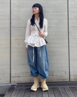 Double Wasit Denim Trousers-Feng Chen Wang-Forget-me-nots Online Store