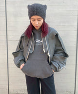 Circle Rib Washed Ma-1-Cycle by myob-Forget-me-nots Online Store