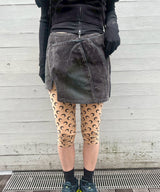 Slashed Denim Skirt-LOADINGROOM-Forget-me-nots Online Store