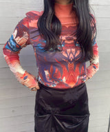 Creature Print Jersey Top