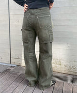 Unisex Raptor Layered Wide-Leg Jeans