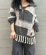 Wool Cotton Mix Knit Sweater-GANNI-Forget-me-nots Online Store