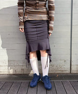 Gathered Soft Jersey Skirt-KNWLS-Forget-me-nots Online Store