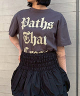 Print Tee With Damage-Forget-me-nots-Forget-me-nots Online Store