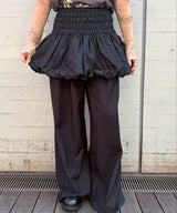 Black Mini Skirt With Bubble Hem-CONSTANCA ENTRUDO-Forget-me-nots Online Store