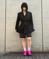 Ribbed Waist Jacket-TOGA-Forget-me-nots Online Store
