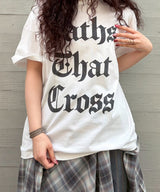 Print Tee With Damage-Forget-me-nots-Forget-me-nots Online Store