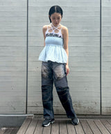 Printed Strap Top-AVAVAV-Forget-me-nots Online Store