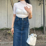 Reedition Knit Ss Jumper-courrèges-Forget-me-nots Online Store