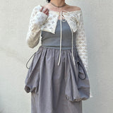 Baretop Taffeta Onepiece-Forget-me-nots-Forget-me-nots Online Store