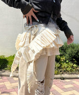 1710 Snow Washed Cropped Zip-Front Hoodie-LCDC TM-Forget-me-nots Online Store