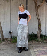 Pigment Dye Skirt-Forget-me-nots-Forget-me-nots Online Store