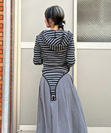 Hooded Body Suit-Forget-me-nots-Forget-me-nots Online Store