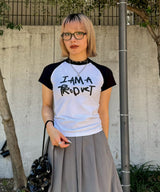 Graphic Baby Raglan Tee-Charles Jeffrey Loverboy-Forget-me-nots Online Store