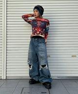 Creature Print Jersey Top-Feng Chen Wang-Forget-me-nots Online Store