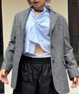 Cropped Shirt (Solid)-HOMME girls-Forget-me-nots Online Store