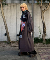 Maxi Trench Coat-Forget-me-nots-Forget-me-nots Online Store