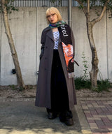 Maxi Trench Coat-Forget-me-nots-Forget-me-nots Online Store