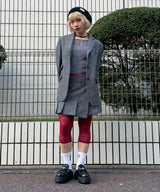 Wool Mini Skirt-Forget-me-nots-Forget-me-nots Online Store